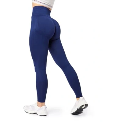 Afbeelding van Bellivalini PUSH UP Legging, Dames, Maat: XL, Navyblueblack