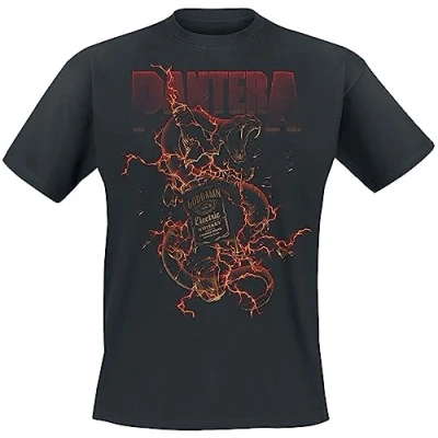 Afbeelding van Pantera Whiskey Snake T shirt zwart 3XL 100% katoen Band merch, Bands