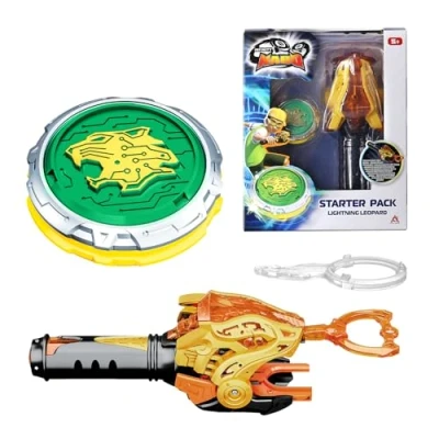 Afbeelding van Infinity Nado Beyblade Battle Tops, tol voor kinderen, metalen speelgoed spinning tops kinderen van 5 tot 12 jaar, starterspakket Lightning Leopard