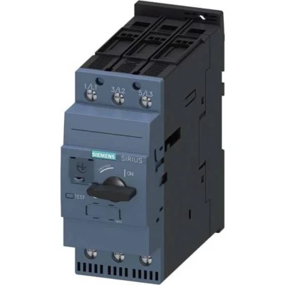 Afbeelding van Siemens 3RV2031 4JA10 Vermogensschakelaar 1 stuk(s) Instelbereik (stroomsterkte): 54 65 A Schakelspanning (max.): 690 V/AC (b x h d) 55 140 149 mm