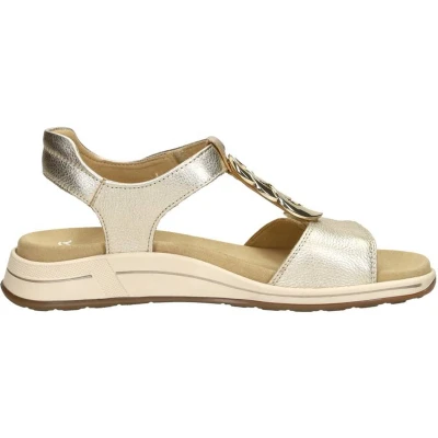 Afbeelding van Ara Osaka S Sandalen Plat goudkleur Maat 36