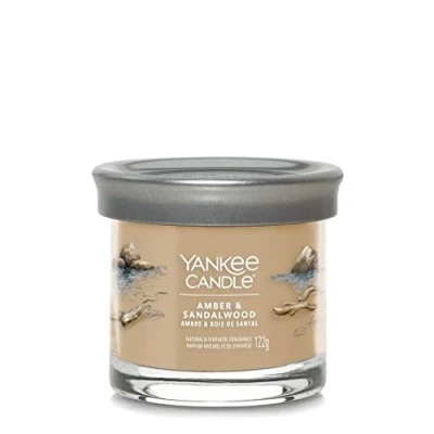 Afbeelding van YANKEE CANDLE SIGNATURE SMALL TUMBLER AMBER/SANDALWOOD