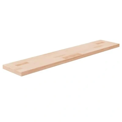 Afbeelding van vidaXL Plank 60x20x1,5 cm onbehandeld massief eikenhout, wandplank, opbergplank, schap, opslagplank, boekenplank, wandschap, boekenschap, muurplank
