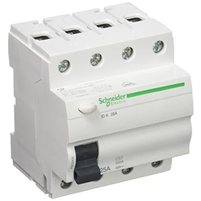 Afbeelding van Schneider Electric a9z05425 Aardlekschakelaar, 4P, 25 A, 30 mA, AC