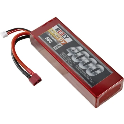 Afbeelding van Reely LiPo accupack 7.4 V 4000 mAh Aantal cellen: 2 50 C Hardcase T stekkersysteem