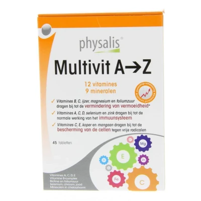 Afbeelding van Physalis Multivit A Z (45 Tabletten)