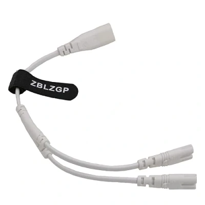 Afbeelding van ZBLZGP IEC320 C8 naar 2 x C7 Y splitter AC stroomkabel, IEC figuur 8 mannelijk vrouwelijke stroomsplitter kabel, 1 in Out voor PS4 lampen, LCD monitoren, luidsprekers (C8 2x