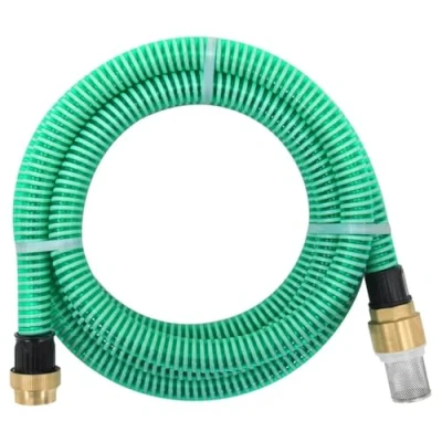 Afbeelding van vidaXL Zuigslang met messing koppelingen 1,1&#039;&#039; 20 m PVC groen