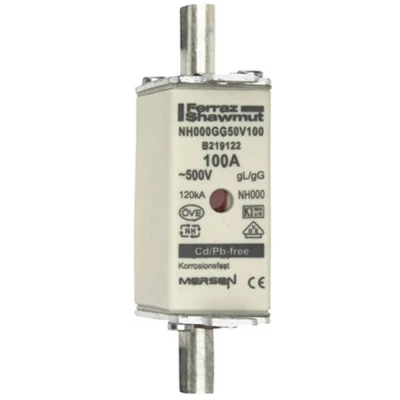 Afbeelding van Mersen 1B663.000000 NH zekering Afmeting : 000 100 A 500 V 1 stuk(s)