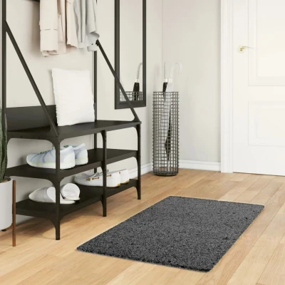 Afbeelding van Vloerkleed OVIEDO laagpolig 60x110 cm antracietkleurig