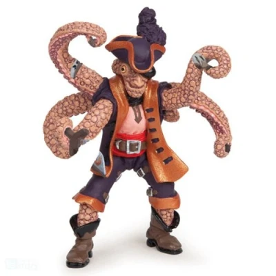Afbeelding van Papo Handgeschilderde Figuurtjes Piraten en Zeerovers Octopus Mutant Piraat 39464 Verzamelbaar voor kinderen Geschikt jongens meisjes Vanaf 3 jaar