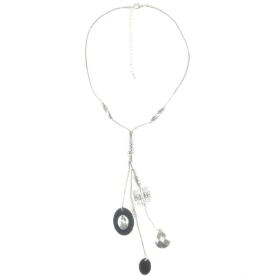 Afbeelding van Behave Ketting zilver kleur met hangers 40 cm