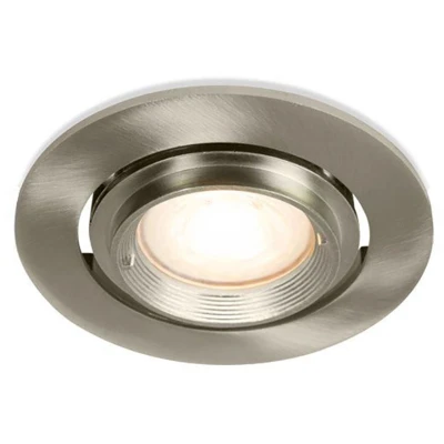 Afbeelding van LED inbouwspot Vasco Rond RVS Look Extra Warm Wit Dimbaar 4W Philips
