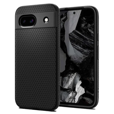 Afbeelding van Spigen Liquid Air TPU Back Cover Zwart Google Pixel 8a