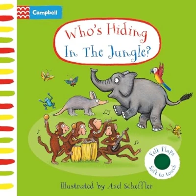 Afbeelding van Who&#039;s Hiding In The Jungle?: A Felt Flaps Book