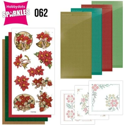Afbeelding van Sparkles Set 62 Amy Design Poinsettia
