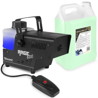 Afbeelding van BeamZ RAGE600I rookmachine met 5 liter rookvloeistof
