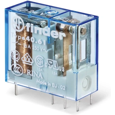 Afbeelding van Finder Serie 40 RELE Mini 5 mm omschakeling 1 IR 16 A 12 VDC AgSnO