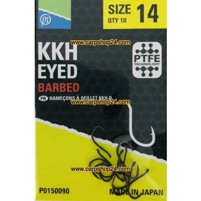 Afbeelding van Preston KKH Eyed Barbed (10 pcs) Maat : Size 14