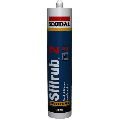 Afbeelding van Soudal Silirub 2 Siliconenkit Donkergrijs 300 ml 106197