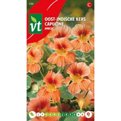 Afbeelding van Oost Indische Kers &#039;Apricot&#039; Zaden Prachtige Apricotkleurige Bloemen voor Tuinen en Bloembedden