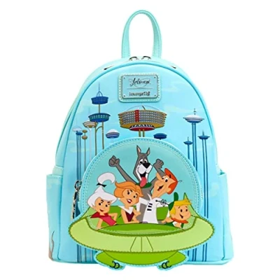 Afbeelding van Loungefly Warner Bros The Jetsons Ruimteschip Mini Rugzak, Blauw, Eén maat, Rugzak