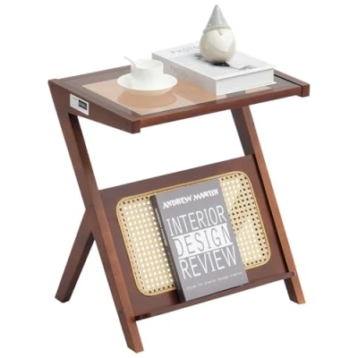 Afbeelding van VEVOR rotan salontafel, tuintafel, Z vormig, 50 cm, rechthoekig, 18,1 kg
