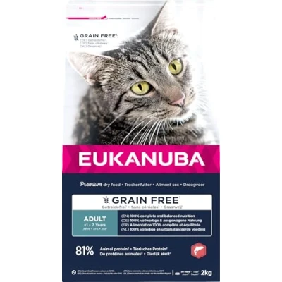 Afbeelding van Eukanuba Kat Adult Graanvrij Zalm 2 kg