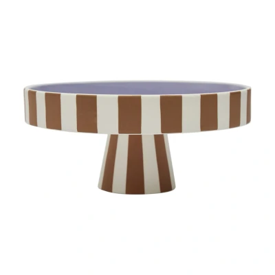 Afbeelding van OYOY Toppu taartbord met voet Ø20 cm Caramel lavender