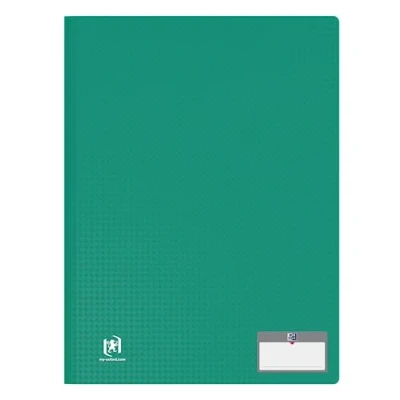 Afbeelding van OXFORD Memphis documentenmap, A4, 80 pagina&#039;s / 40 hoezen, polypropyleen, groen, 10 stuks