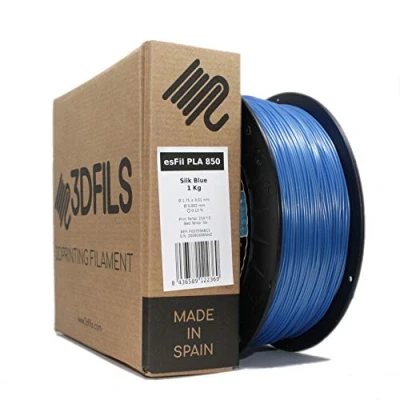 Afbeelding van 3DFILS PLA zijde filament voor 3D print (1 kg, zijdeblauw)