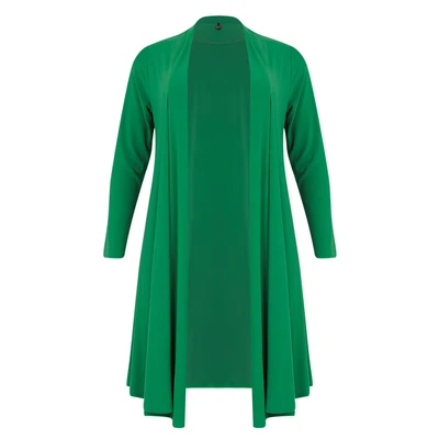 Afbeelding van Yoek vest DOLCE van travelstof groen