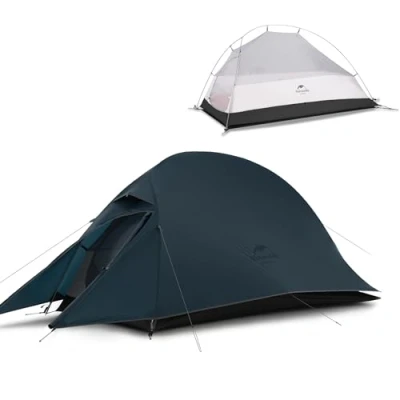 Afbeelding van Naturehike Cloud up 1 Persoons Koepeltent Ultralichte Tent Geschikt voor Kamperen en Wandelen (20D Marineblauw Upgrade)