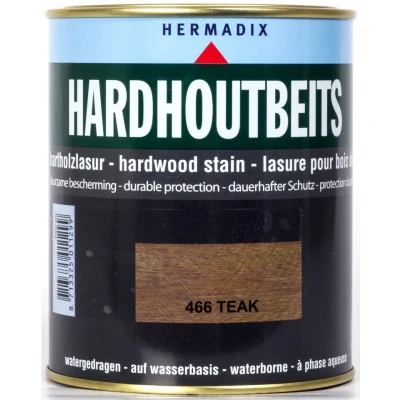 Afbeelding van Hermadix Hardhoutbeits 466 Teak 0,75 liter Transparante beits