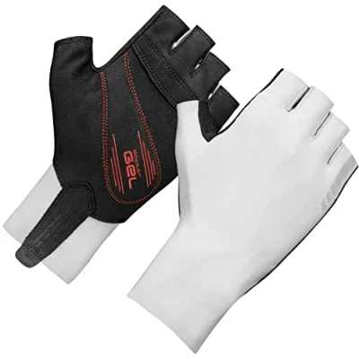 Afbeelding van GripGrab Aero TT RaceDay Aerodynamische Tijdrit Wielren Fietshandschoenen Wit Unisex Maat M