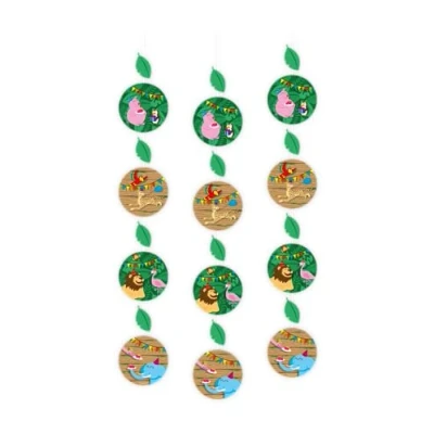 Afbeelding van Jungle Party Hangdecoratie 70cm 3 stuks