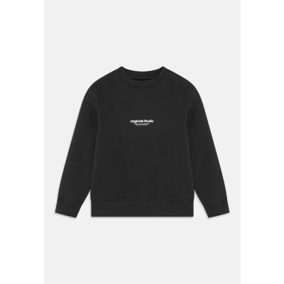 Afbeelding van JACK &amp; JONES JUNIOR sweater JORVESTERBRO met tekst diep donkergroen