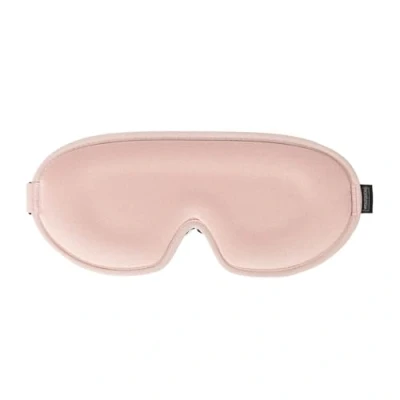 Afbeelding van WellTouch Slaapmasker voor diepe ontspanning Comfortabel oogkussen met 3D Memory Foam incl. oordopjes en zak koel ademend (oudroze)