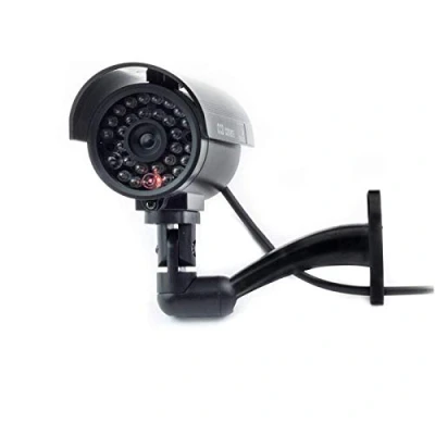 Afbeelding van Digicharge Een Factice Camera Fake Dummy CCTV Bewakingscamera Outdoor met Rode LED Zwart