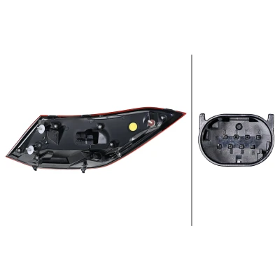 Afbeelding van HELLA 2SK 013 102 081 Achterlicht rechts Buitenste deel LED 12