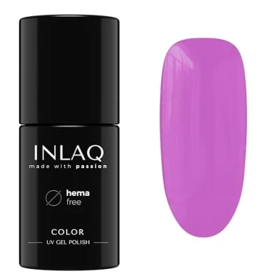 Afbeelding van INLAQ® Gel Nagellak UV LED Verschillende Kleuren Gellak in Pasteltinten Nail Polish Collectie Crazy Rainbow Kleur Fuchsia Pink 6 ml