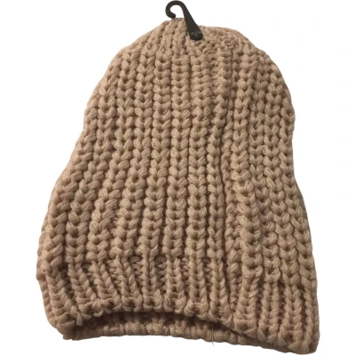 Afbeelding van Kwalitatieve Gevlochten Dames Muts / Beanie One Size Beige