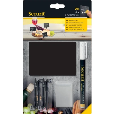 Afbeelding van Krijtbord Securit A7 tags