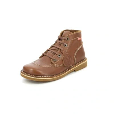 Afbeelding van Kickers Legendiknew Enkellaarsjes voor dames, Braun Camel Sem Miel Perm 114, 36 EU