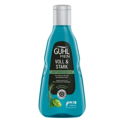 Afbeelding van Guhl Men Voll&amp; Stark Shampoo Inhoud: 250 ml Haartype: dun, fijn, normaal