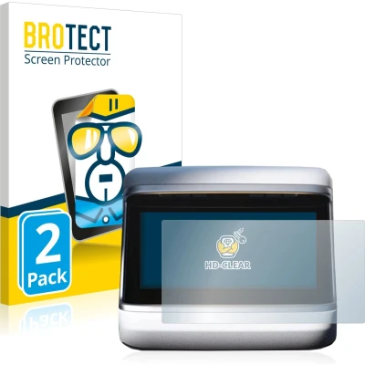 Afbeelding van BROTECT Screenprotector voor Tesla Model S Plaid 2023 (Achterdisplay) Folie Beschermfolie transparant (2 Stuks)
