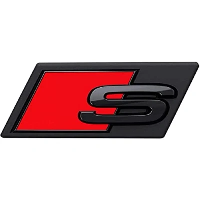 Afbeelding van Audi 4KE071805 opschrift e tron S zwart Tuning Exclusive Black Edition embleem