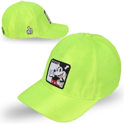 Afbeelding van DISNEY Mickey Mouse neongroene baseballpet, voor jongens, verstelbaar