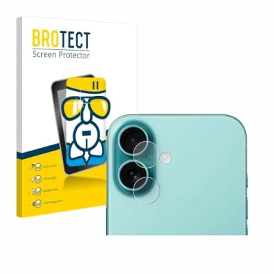 Afbeelding van BROTECT Glas Screen Protector voor Apple iPhone 16 (ALLEEN Camera Lens) Schermbeschermer [9H Hardheid, Beschermglas Folie niet Gehard Glas]