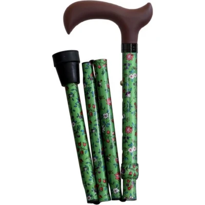 Afbeelding van Opvouwbare Wandelstok Met Bloemen